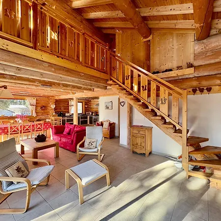 Les Sorbiers, En Rondins, Classe 4****etoiles Chalet *